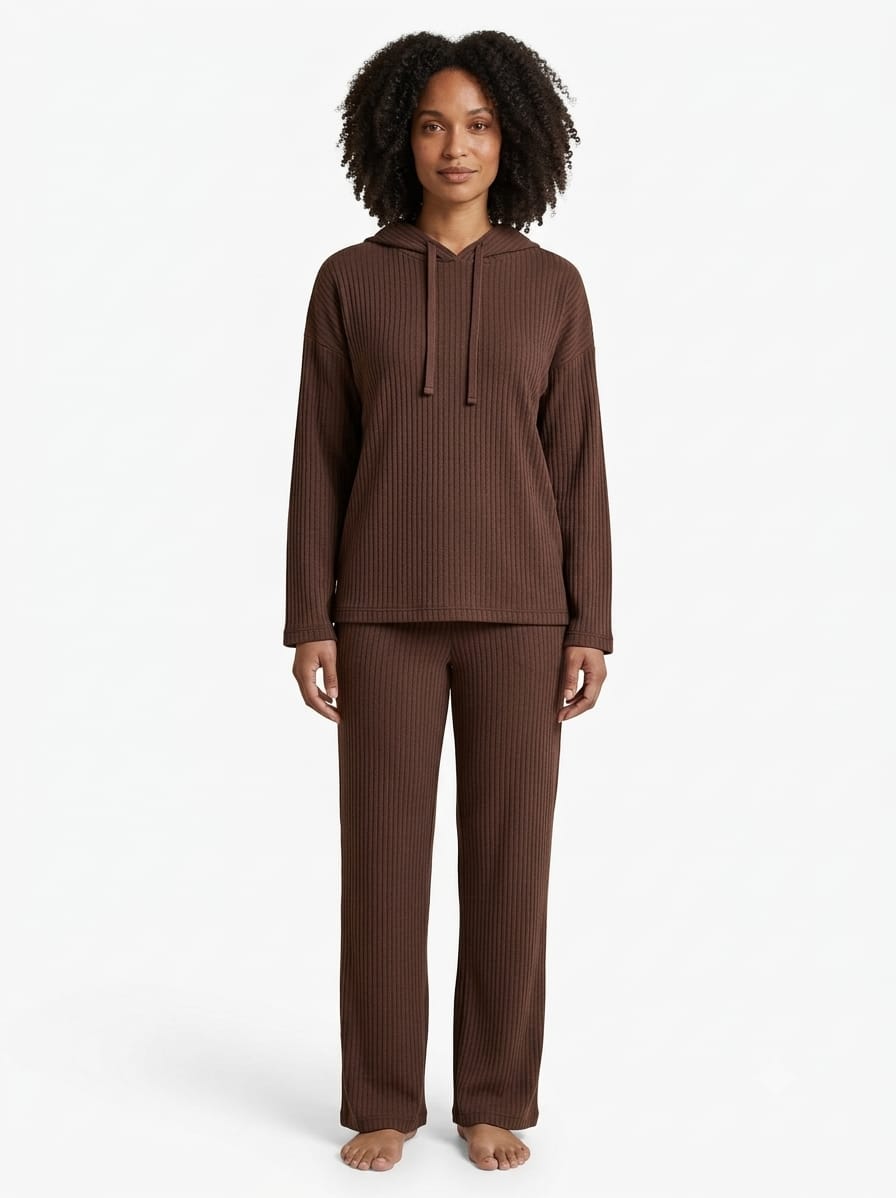 Hoodie Ribbed Co-Ord Set