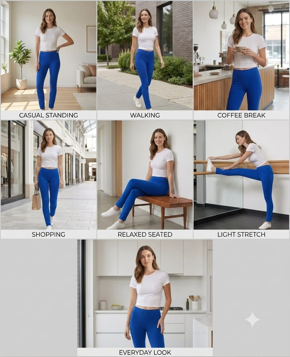 High-Waisted Stretch Everyday Leggings