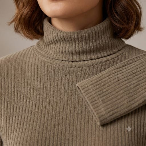 Brush Rib Polo Neck Co-Ord Set