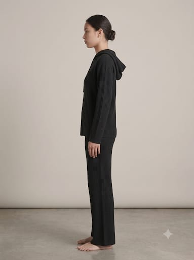 Hoodie Ribbed Co-Ord Set