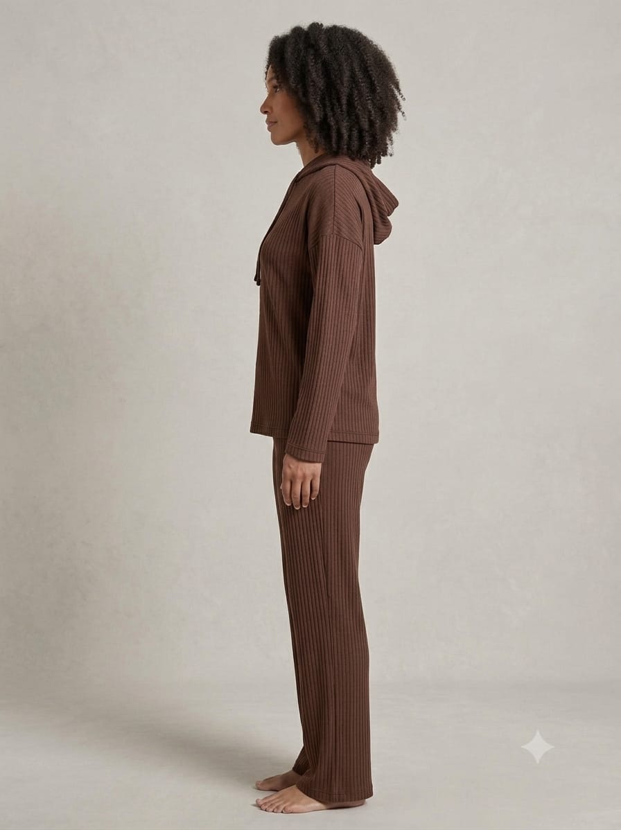 Hoodie Ribbed Co-Ord Set