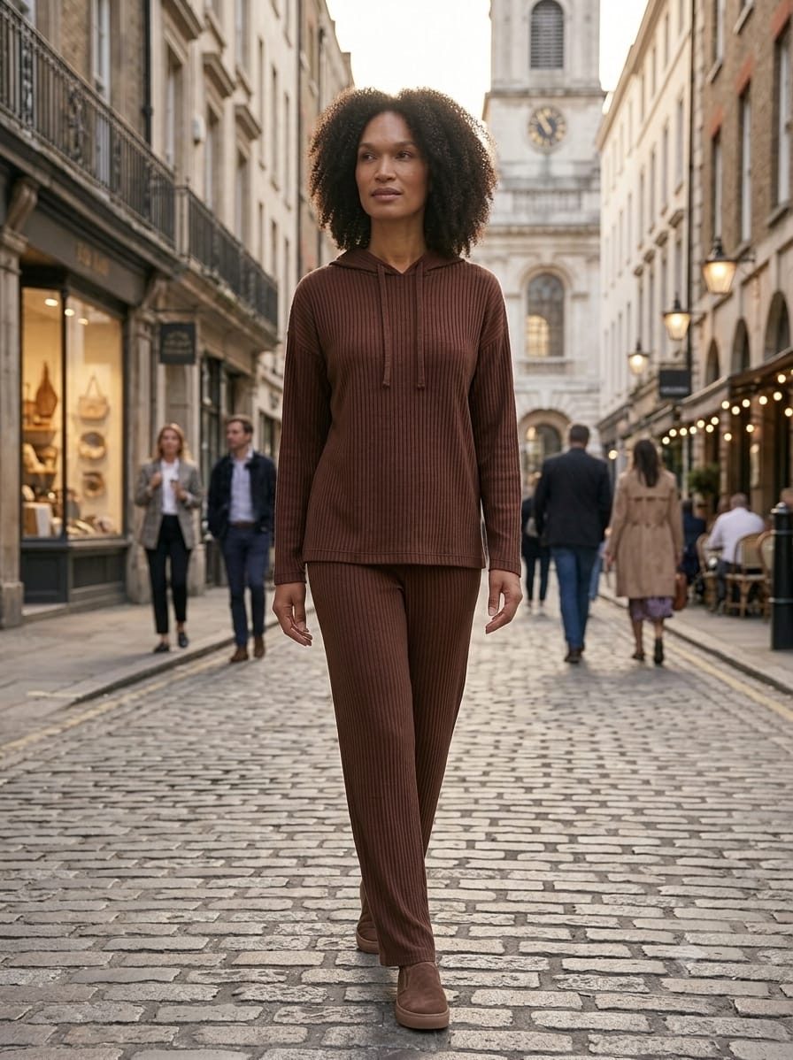 Hoodie Ribbed Co-Ord Set
