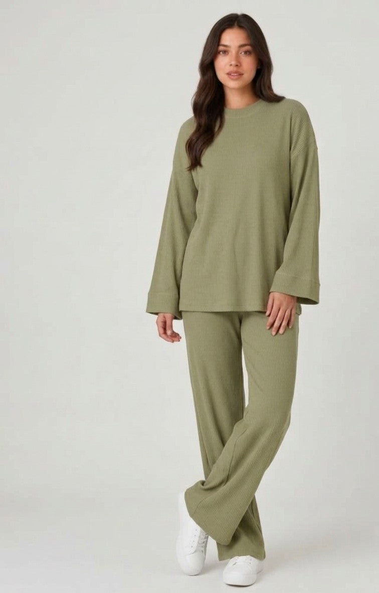 Ribbed Co-Ord Two-Piece Set