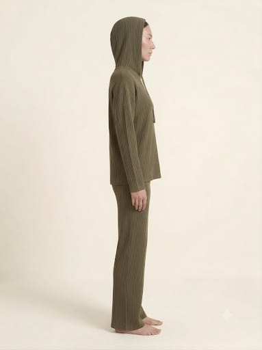 Hoodie Ribbed Co-Ord Set