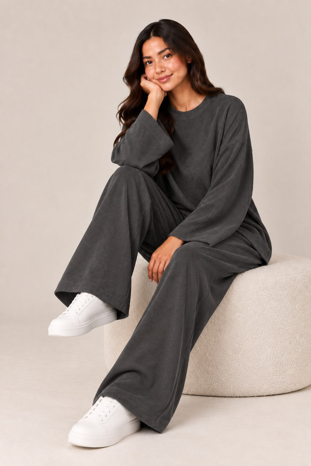 Ribbed Co-Ord Two-Piece Set