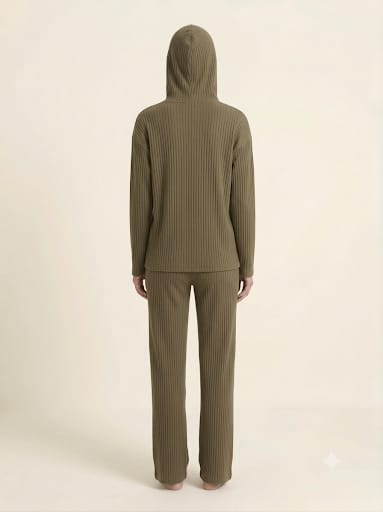 Hoodie Ribbed Co-Ord Set