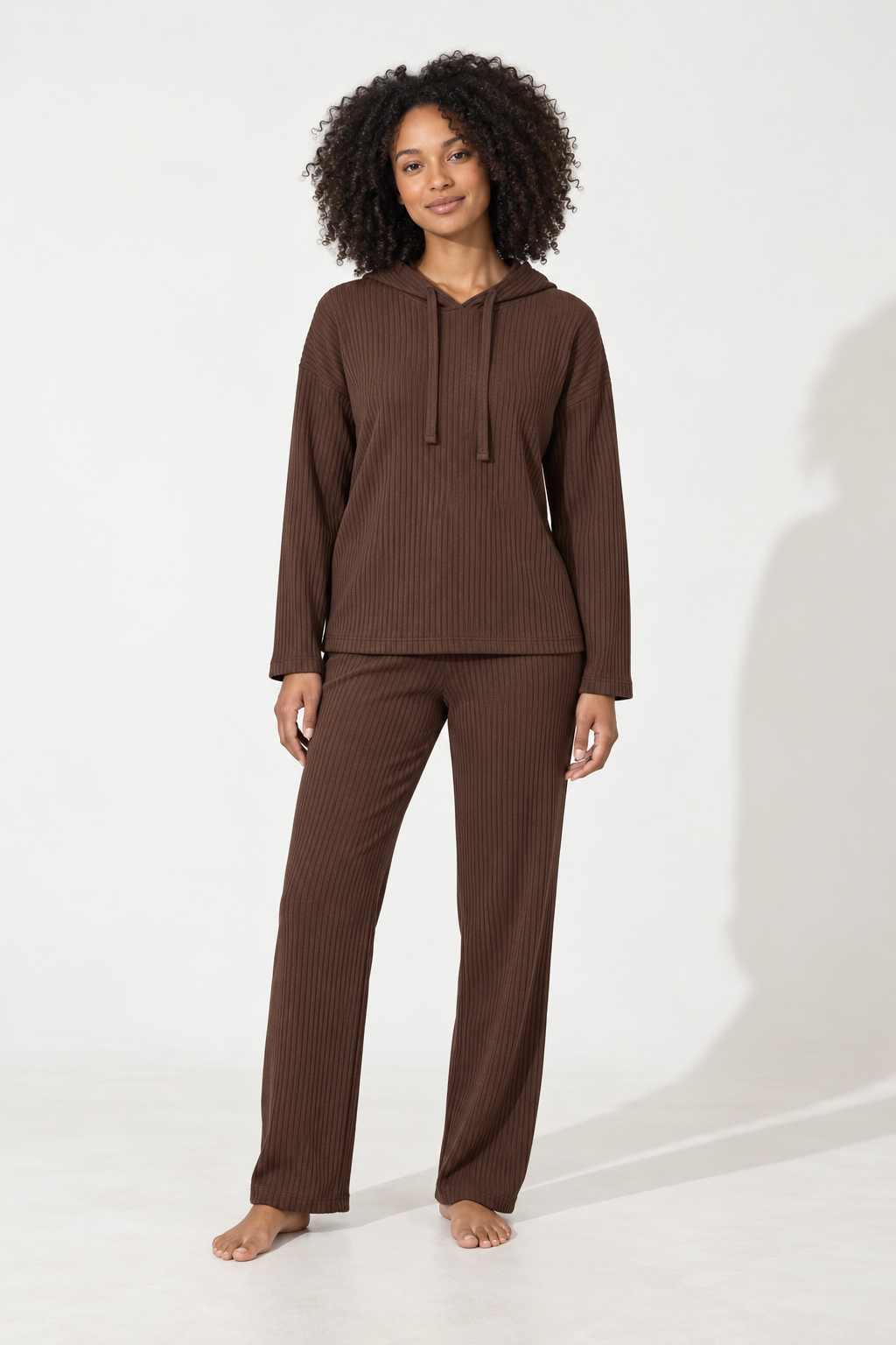 Hoodie Ribbed Co-Ord Set