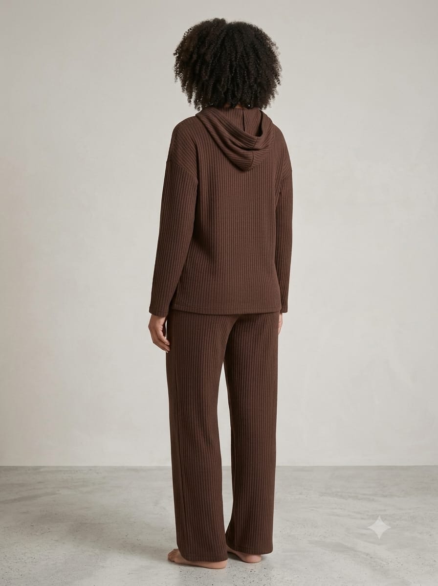 Hoodie Ribbed Co-Ord Set
