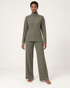 Brush Rib Polo Neck Co-Ord Set