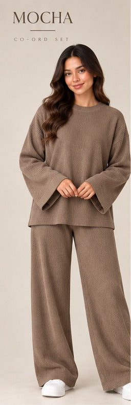 Ribbed Co-Ord Two-Piece Set