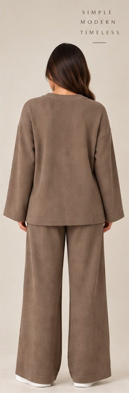 Ribbed Co-Ord Two-Piece Set
