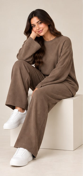 Ribbed Co-Ord Two-Piece Set