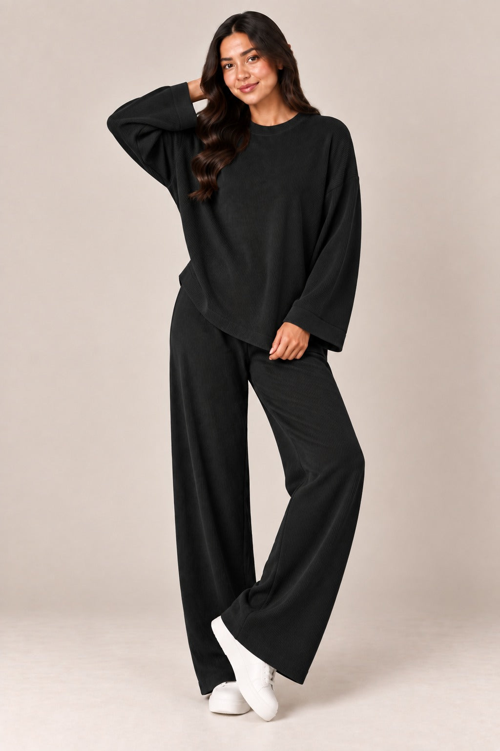 Ribbed Co-Ord Two-Piece Set