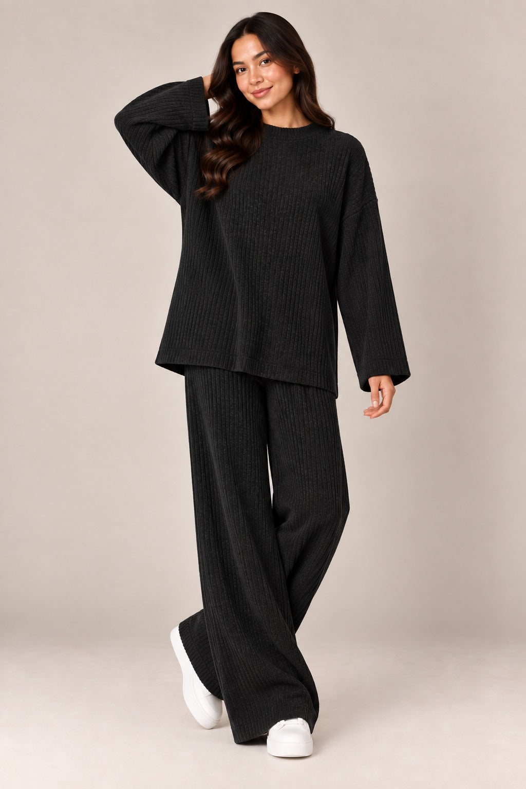 Ribbed Co-Ord Two-Piece Set