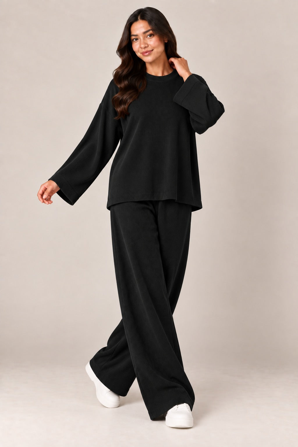Ribbed Co-Ord Two-Piece Set