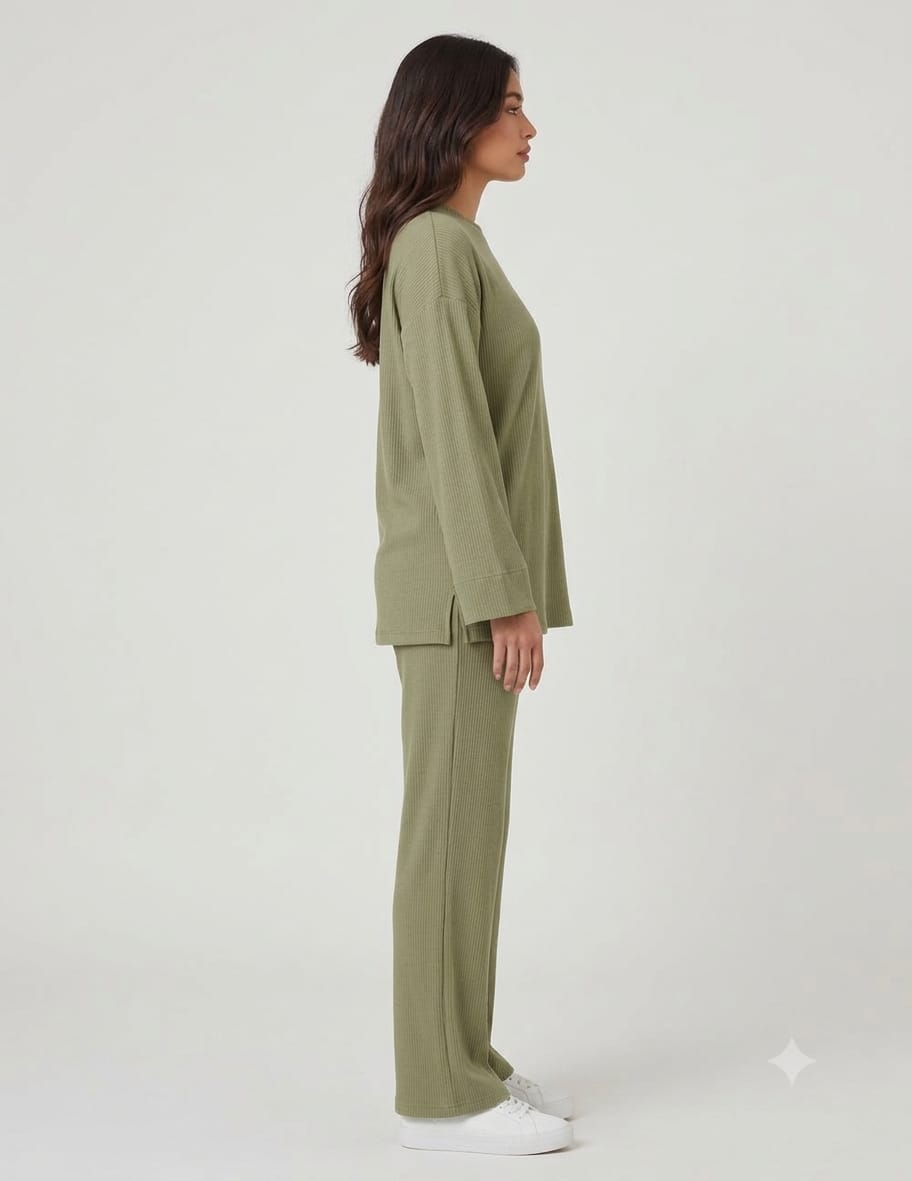 Ribbed Co-Ord Two-Piece Set