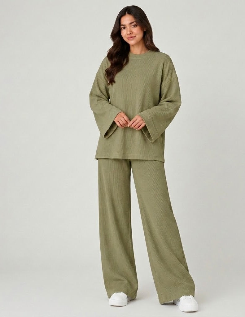 Ribbed Co-Ord Two-Piece Set