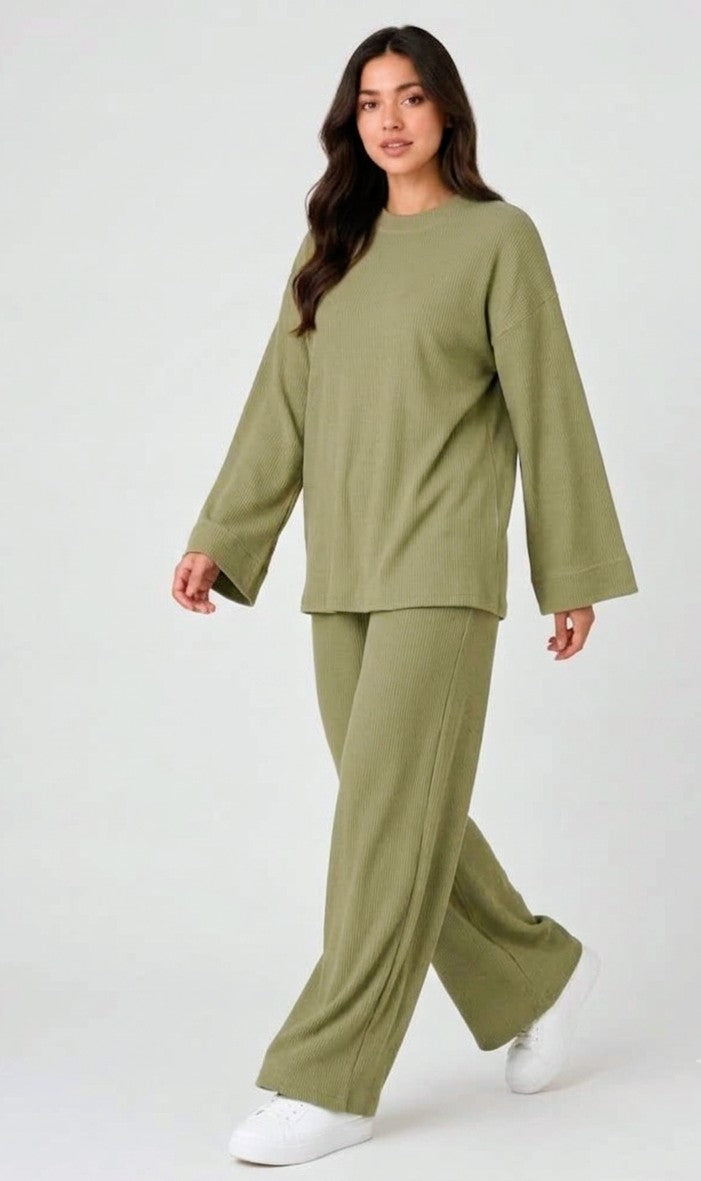Ribbed Co-Ord Two-Piece Set